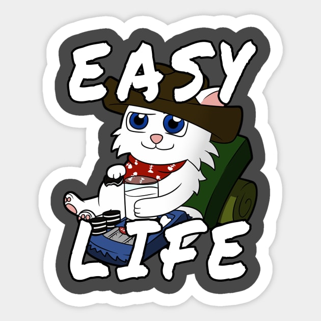 The Ducat Easy Life Sticker by Ducain23